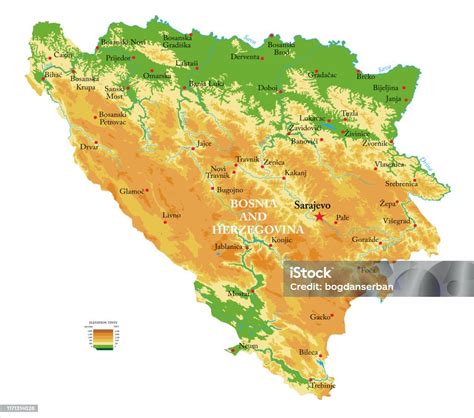 Historická mapa rozdelenia hraníc pri vzniku Bosny a Hercegoviny