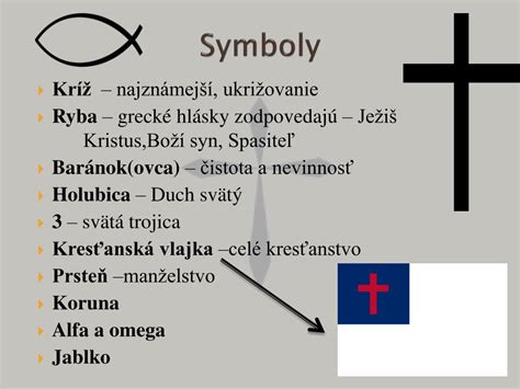 Symboly prítomnosti Ježiša v Cirkvi