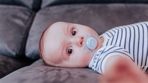 Diagram showing safe pacifier usage