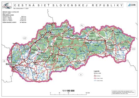 Mapa Slovenska s vyznačenou Terchovou