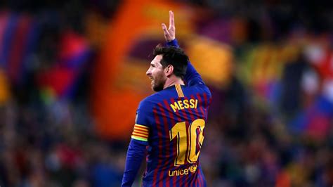Lionel Messi oslavuje gól v drese FC Barcelona