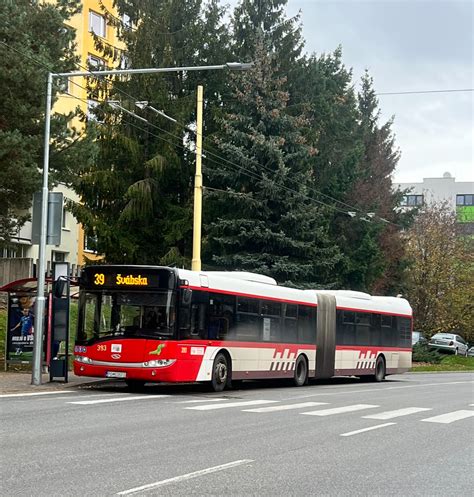 Autobus MHD Prešov na zastávke