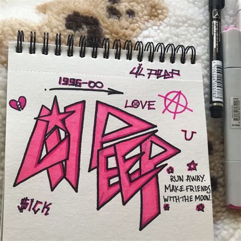 Lil Peep grafiti pocta