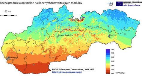 Mapa ideálnej orientácie pre pestovanie lobeliek (juh, juhovýchod)