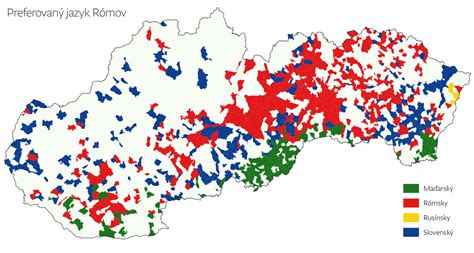 Mapa rómskych osád na Slovensku