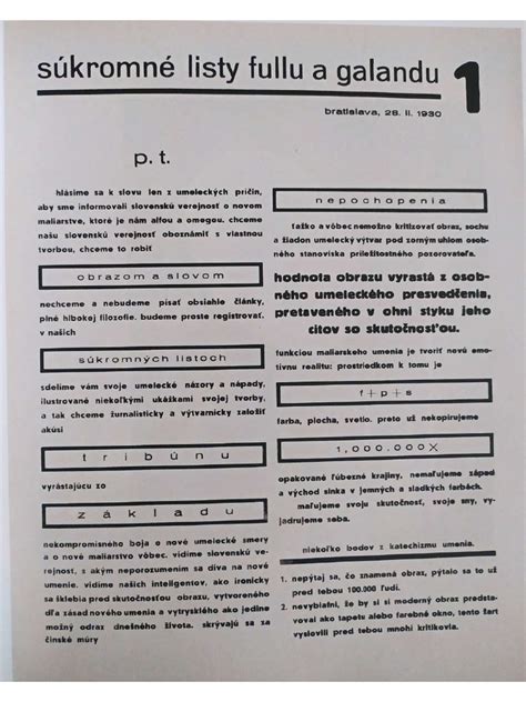 Obal Súkromných listov Fullu a Galandu