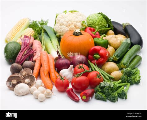 Selection of fresh vegetables