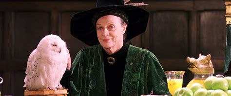Herečka Maggie Smith ako profesorka McGonagallová