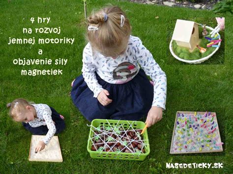 Rozvoj jemnej motoriky s magnetickými dielmi
