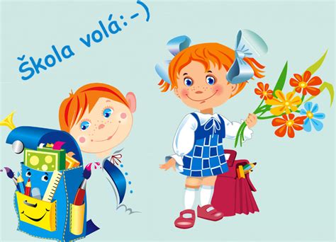 Ilustrácia školského prostredia s deťmi a učiteľkou