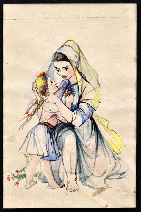 Fine Art portrét matky s dieťaťom v objatí