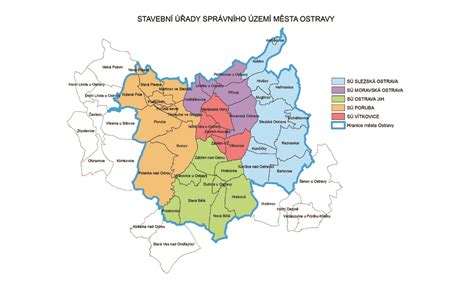 Mapa Ostravy s vyznačenými kultúrnymi inštitúciami