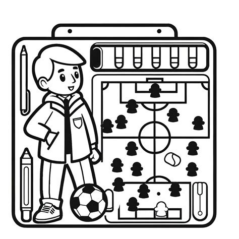taktická tabuľa futbalového trénera s nákresmi