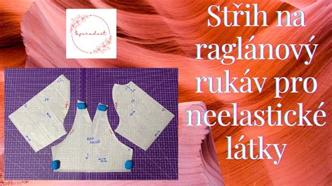 Diagram raglánového rukávu a voľného strihu