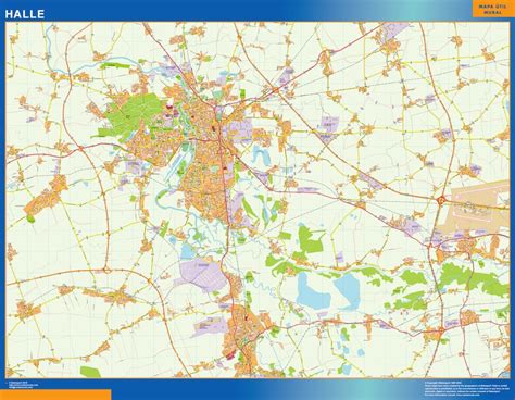 Mapa Halle