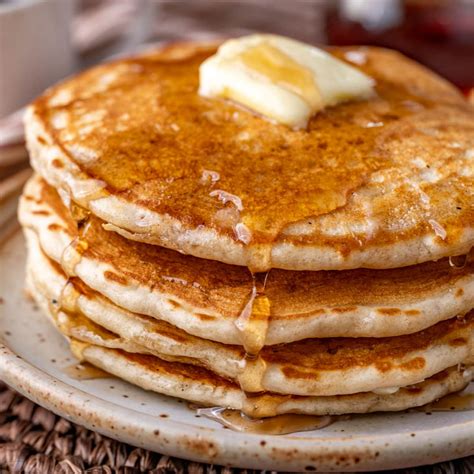 Sourdough pancakes for breakfast
