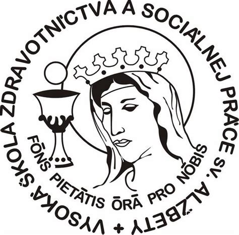 Logo VŠZaSP sv. Alžbety a symbol rodiny