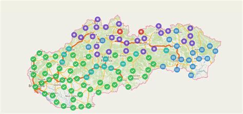 Mapa Kysuckého Lieskovca na severe Slovenska