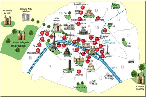 Mapa Paríža s vyznačením 18. obvodu