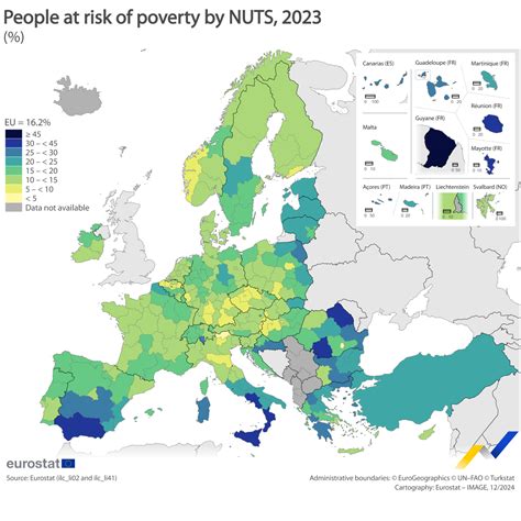 Map of poverty cores in Slovakia