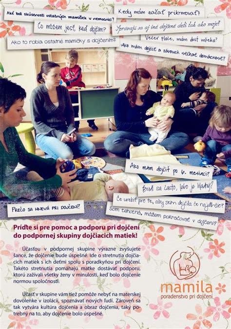 Podporné skupiny dojčenia v komunitnom centre
