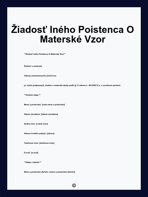 kroky podania žiadosti o materské