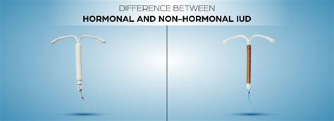 Comparison of hormonal and non-hormonal IUDs