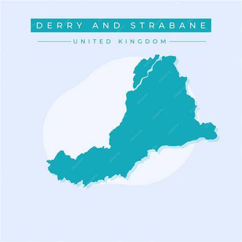 mapa fiktívneho mesta Derry a jeho kľúčové lokality