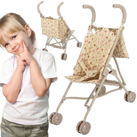 Športový kočík pre bábiky s nastaviteľnou rukoväťou