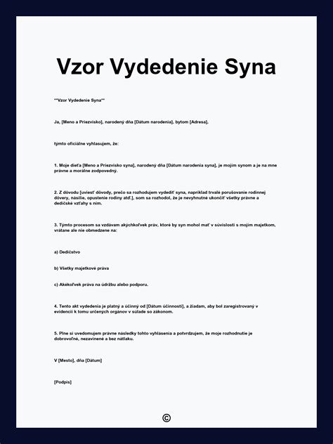 Dôvody pre vydedenie
